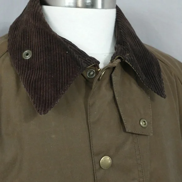Barbour Wax Cotton Beaufort Jacket Tartan Lined 54" Chest 33" Long Jacket  ApxXL - Picture 2 of 16